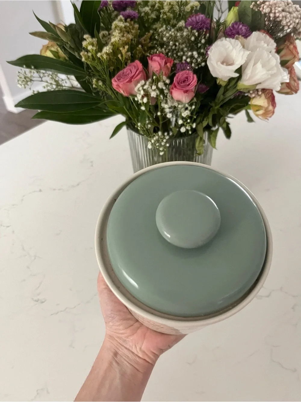 • vintage ceramic kitchen canister •